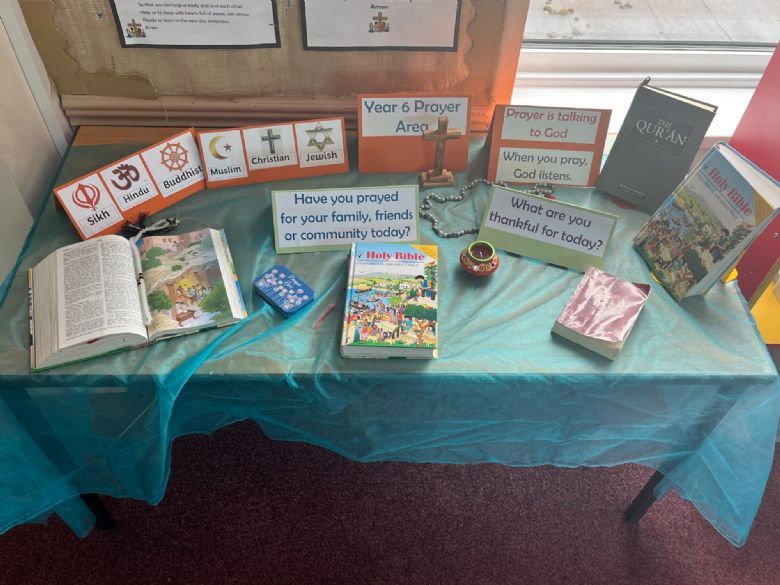 Prayer table in classrooms